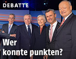 Dr. Alexander Van der Bellen, Rudolf Hundstorfer, Dr. Irmgard Griss, Ing. Norbert Hofer, Dr. Andreas Khol