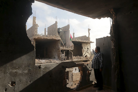© Reuters/Esam Omran Al-Fetori Zerstörtes Stadtviertel in Libyen