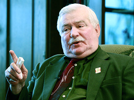© AP/Czarek Sokolowski Friedensnobelpreisträger Lech Walesa