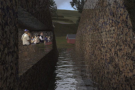 3-D-Rendering von dem geplanten Denkmal