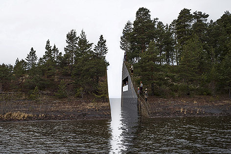 3-D-Rendering von dem geplanten Denkmal