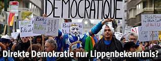 Demonstration in Brüssel