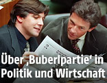 Archivbild von Walter Meischberger und Jörg Haider aus dem Jahr 1995