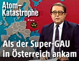 ORF-Moderator Günter Schmidt 1989 im ORF-Studio