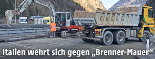 Bauarbeiten am Brenner