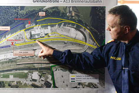Vorstellung des Grenzkontrollmanagements am Brenner