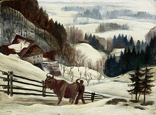© Salzburg Museum Gemälde von Albert Birkle - Der Kuhtreiber
