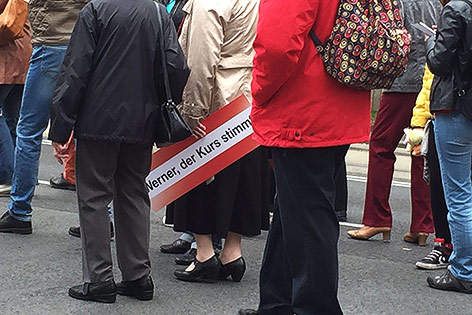 © Sarah Weissengruber Teilnehmer beim 1. Mai Aufmarsch der SPÖ