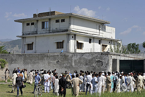 © picturedesk.com/AFP/Aamir Qureshi Haus in dem Bin Laden getötet wurde