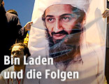 Plakat zeigt Osama Bin Laden