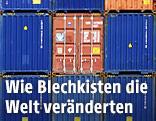 Aufeinander gestapelte Container