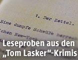 Textausschnitt aus Tom Laskers Krimis