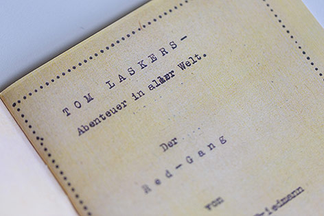 © ORF.at/Dominique Hammer Textausschnitt aus Tom Laskers Krimis