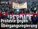 Tausende Demonstranten in Sao Paulo