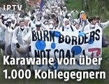 Karawane von Umwelschutzaktivisten