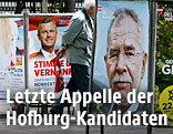 Wahlplakate von Norbert Hofer und Alexander Van der Bellen