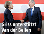 Budespr&auml;sidentschaftskandidat Van der Bellen und Irmgard Griss