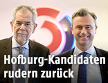 Die Hofburg-Kandidaten Alexander van der Bellen und Norbert Hofer