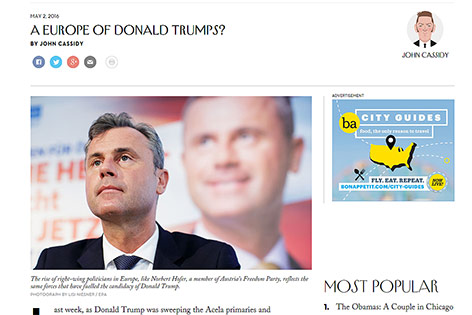 © Screenshot www.newyorker.com/ Screenshot eines Zeitungsartikels