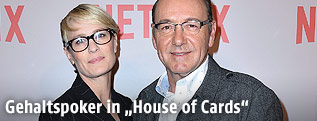 Die US-Schauspieler Robin Wright und Kevin Spacey