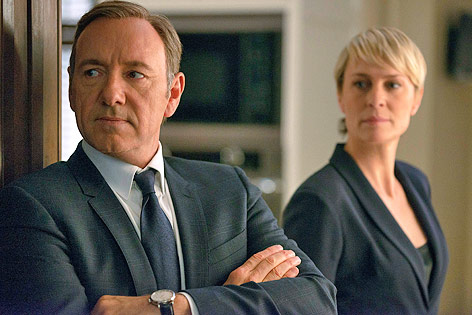 Szene aus der Serie "House of Cards" mit Kevin Spacey und Robin Wright