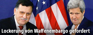 John Kerry und Fayez al-Sarraj