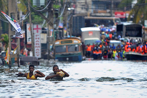 Überschwemmungen in Sri Lankas Hauptstadt Colombo