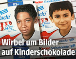 Kinderfotos von Jerome Boateng und Ilkay Guendogan auf der Kinder-Schokolade