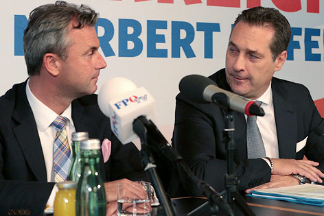 © ORF.at/Thomas Hangweyrer Norbert Hofer und Heinz-Christian Strache