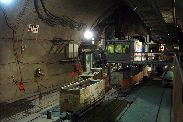© AlpTransit Gotthard AG Eindruck vom Gotthard-Tunnel