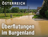 Überflutete Straße