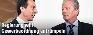 Bundeskanzler Christian Kern (SPÖ) und Vizekanzler Reinhold Mitterlehner (ÖVP)