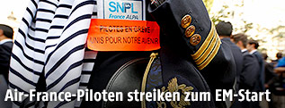 Streikender Air-France-Pilot