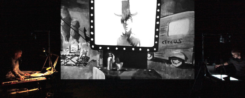 Szenenbild aus der Performance "Dark Circus"
