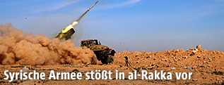 Syrische Armee in der Provinz al Raqqa