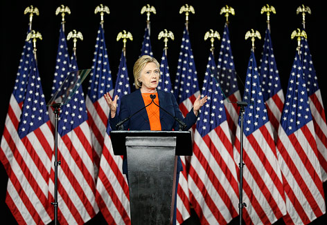 © APA/AP/John Locher Demokratische US-Präsidentschaftskandidatin Hillary Clinton