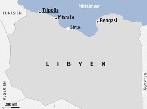 © APA/ORF.at Karte von Libyen