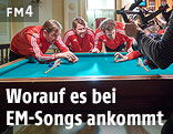 Making-of Aufnahme eines Musikvideos