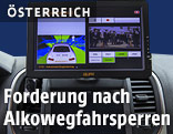 Display von einem Tesla Model 90D
