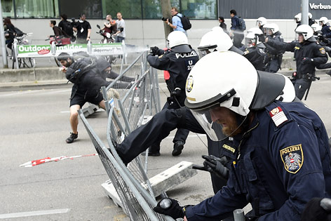 Demonstration in Wien