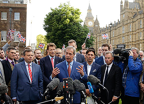© AP/Matt Dunham Nigel Faraage, Chef der UKIP