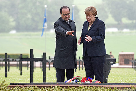 Francois Hollande und Angela Merkel
