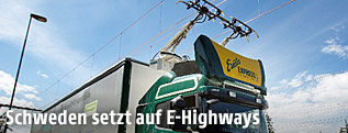 Lkw mit Oberleitung