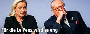 Marine Le Pen mit ihrem Vater Jean-Marie Le Pen