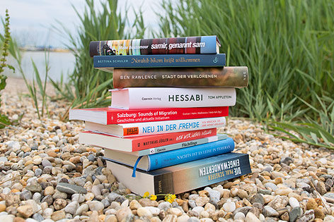© ORF.at/Michael Baldauf Bücher an einem Strand