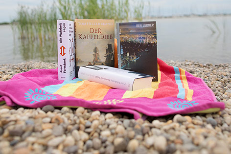 © ORF.at/Michael Baldauf Bücher an einem Strand