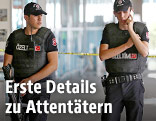 Polizisten am Flughafen in Istanbul