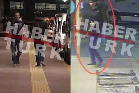 Die Mutmaßlichen Attentäter auf einem Videoüberwachungsbild