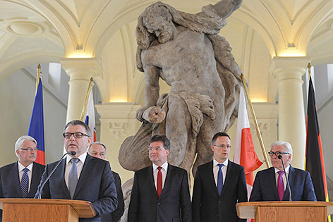 © APA/AFP/Michal Cizek Treffen der Außenminister