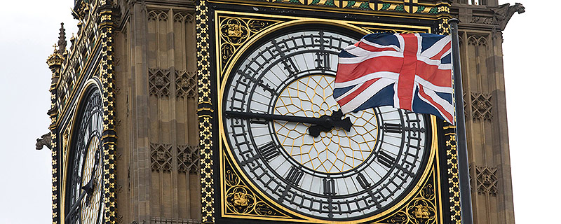 © APA/AFP/Justin Tallis Big Ben und die britische Flagge